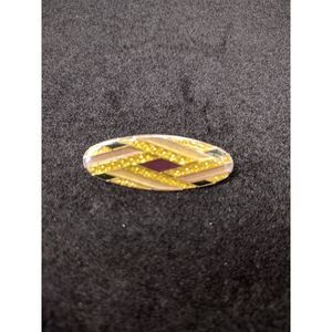 Small Bar Pin Brooch 1.5 inch Black Gold Brown Preppy Classic Victorian VTG